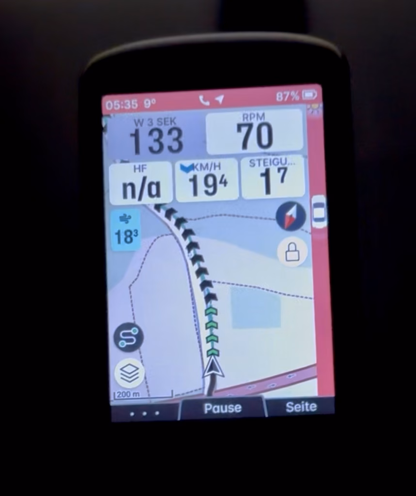 Garmin-Varia-Radar-Test-Mit-Wahoo-ELEMNT-ACE
