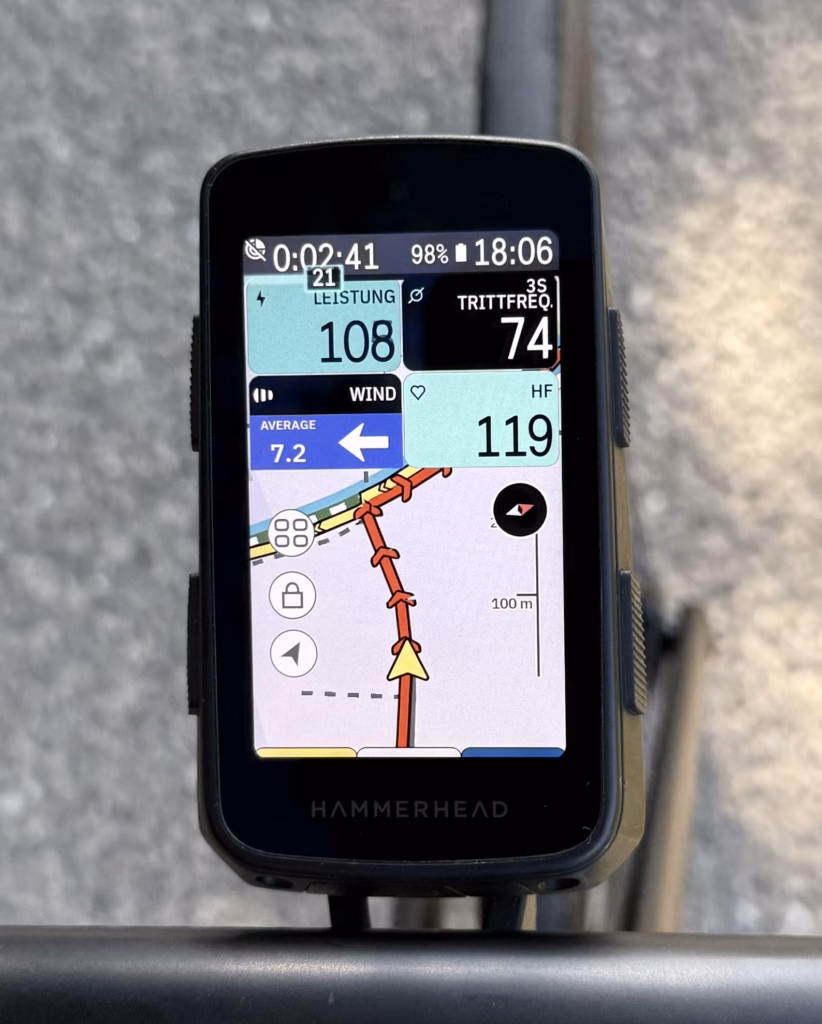 Hammerhead Karoo 3 Navigation im Test Rerouting