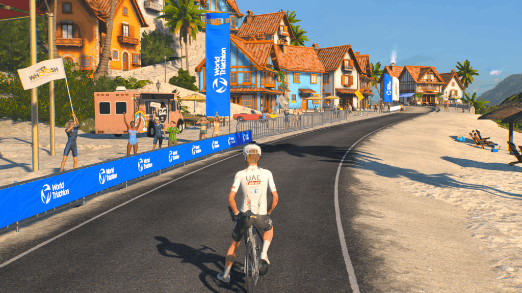 Indoorcycling Screenshot von Mywhoosh in 4k Auflösung