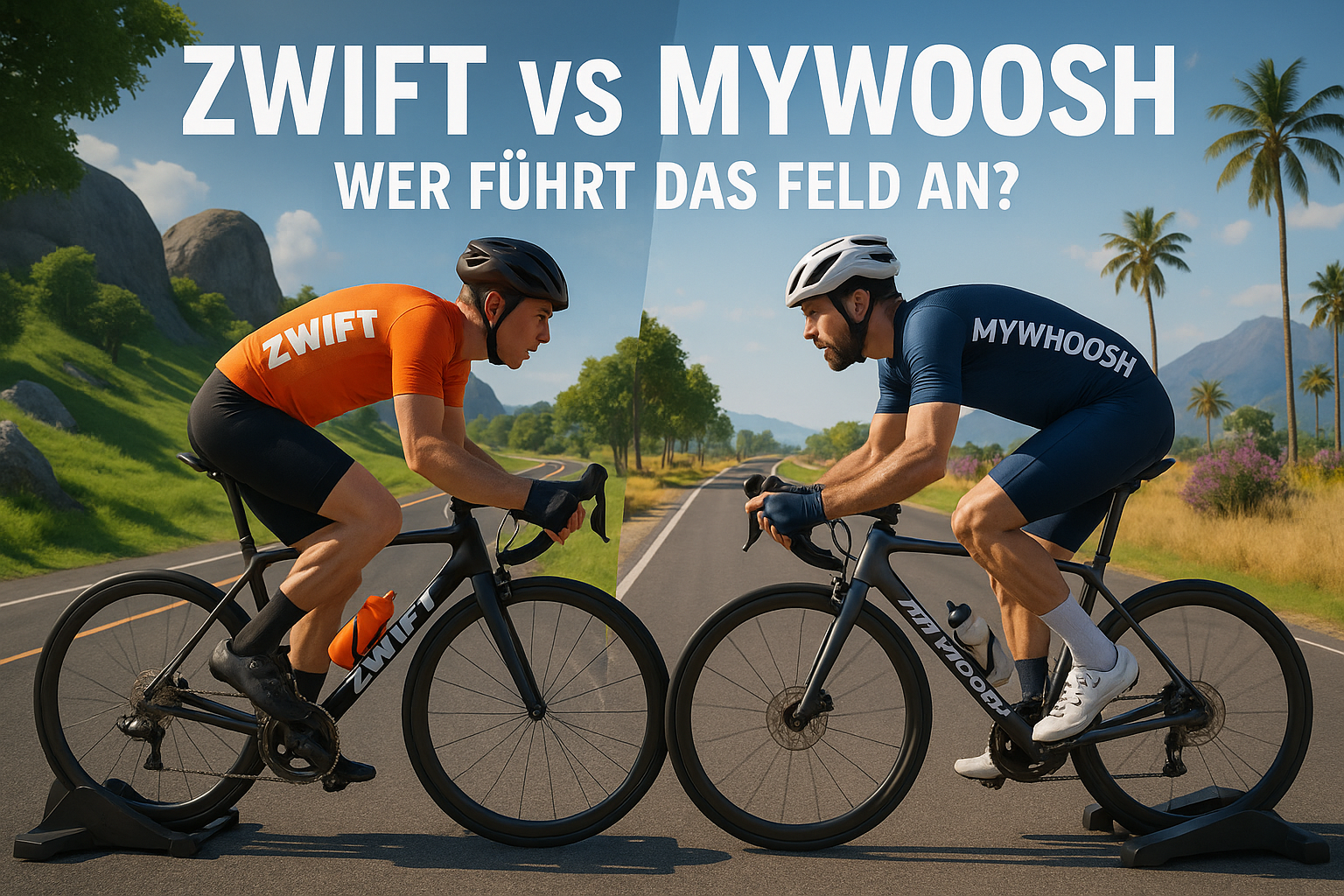 Zwift oder MyWhoosh - Wer führt das Feld an Zwift oder MyWhoosh?