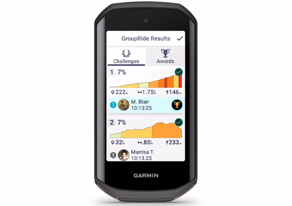 Garmin Edge 1050 GroupRide Funktion