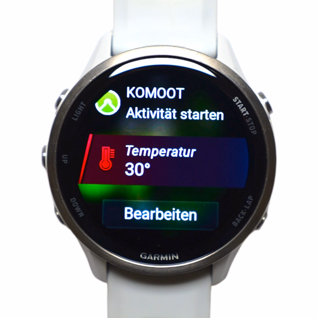 Garmin Forerunner 970 Hauttemperatur