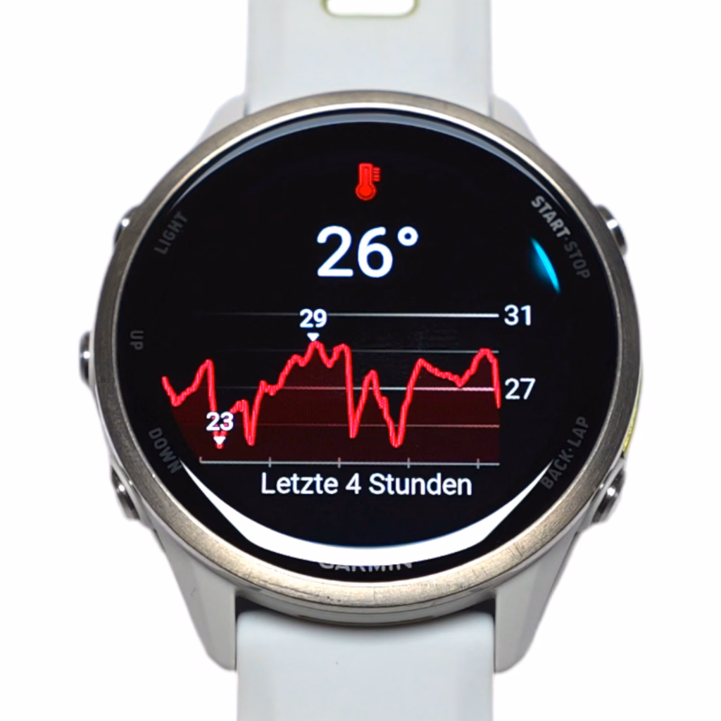 Garmin Forerunner 970 Hauttemperatur