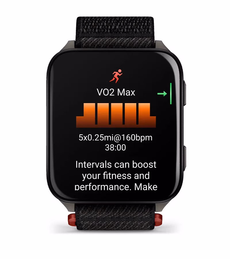venu x1 Vo2 max intervals