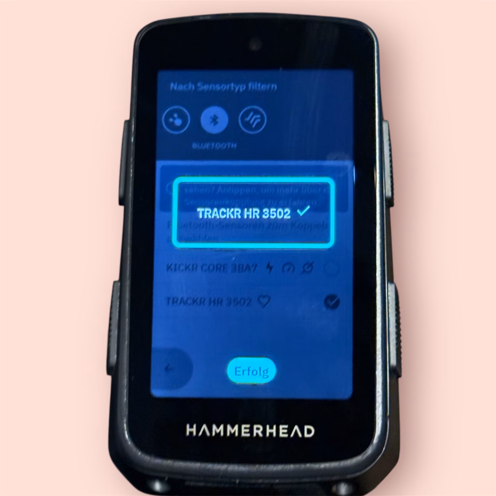 Der Wahoo TRACKR Heart Rate im Test - mit Hammerhead Karoo 3 Verbunden