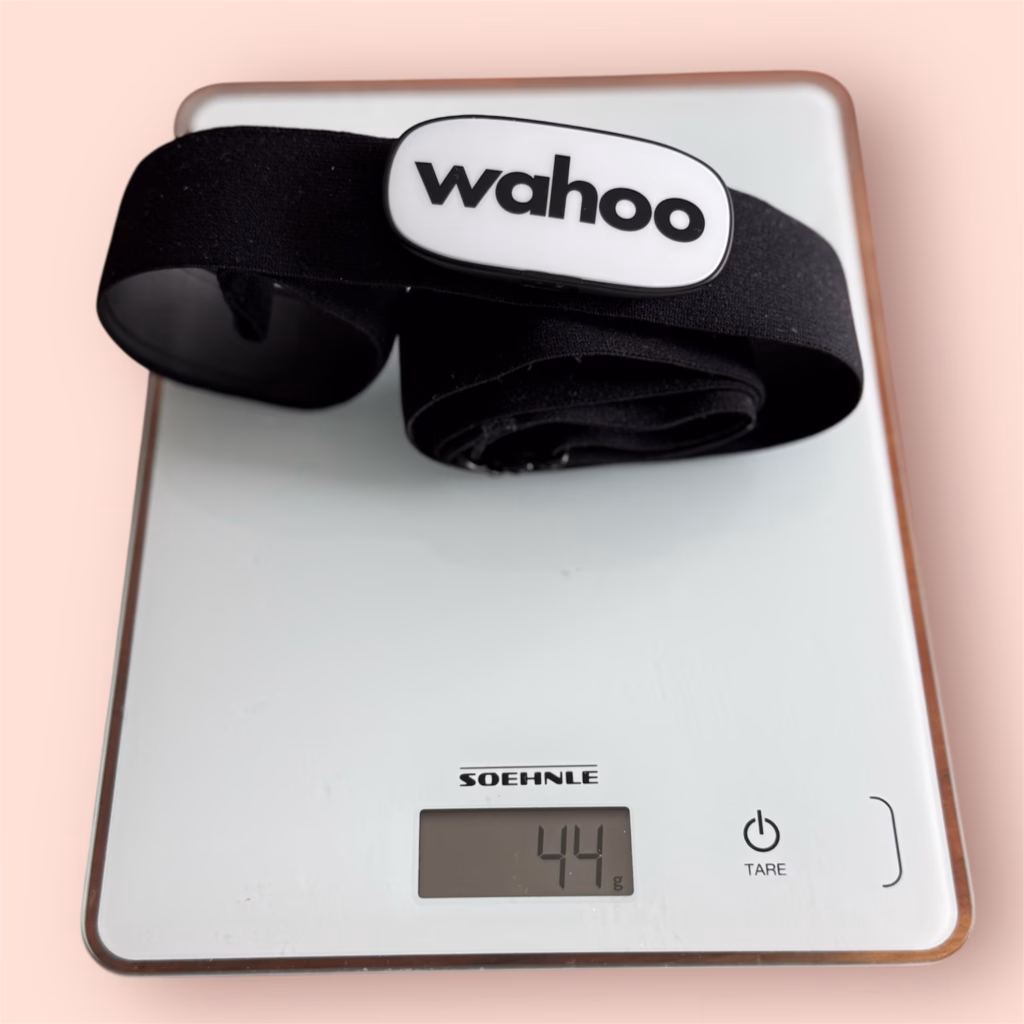 Wahoo TRACKR Heart Rate Test - 44Gramm auf der Waage