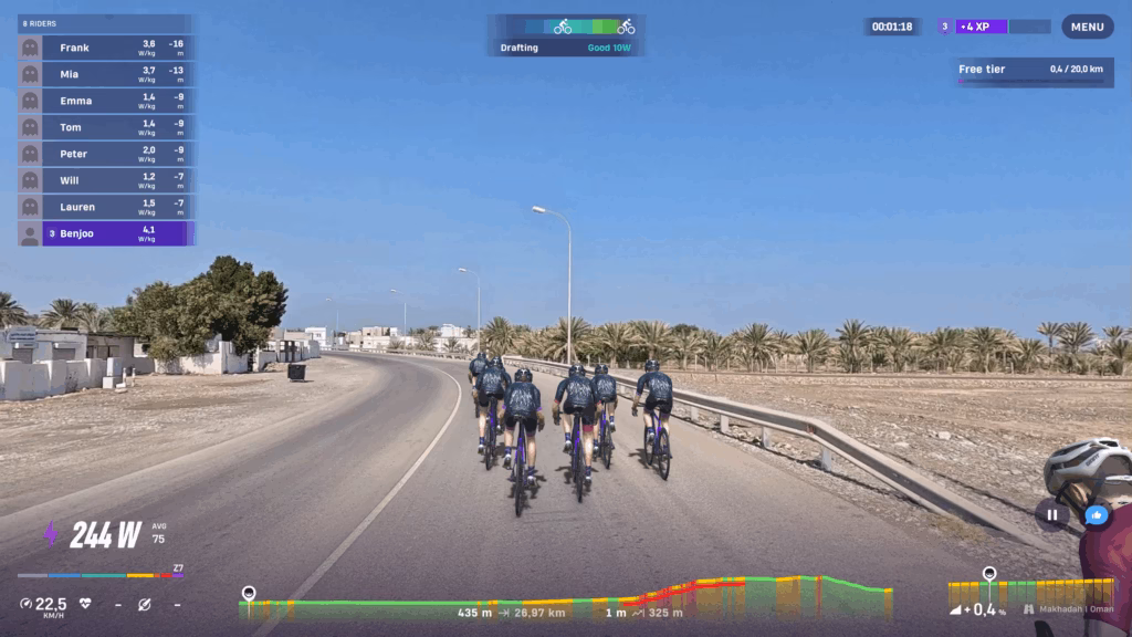 Tacx Neo 2T Test mit Rouvy