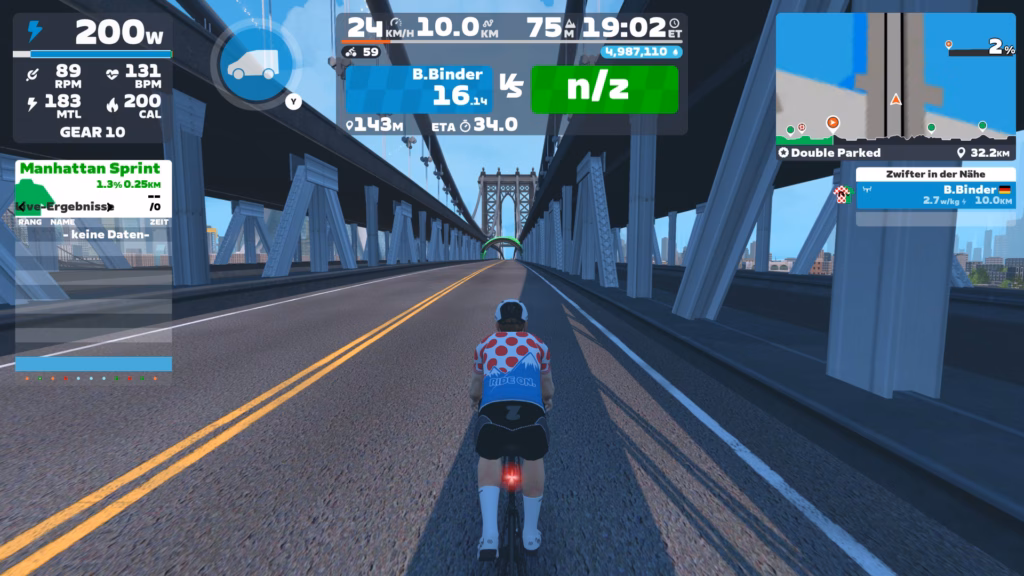 Zwift mit dem Wahoo Kickr Core 2