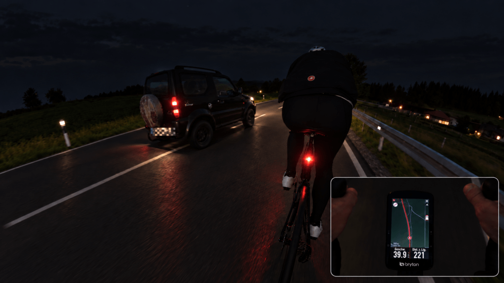 Vergleich verschiedener Rennrad Rücklichter