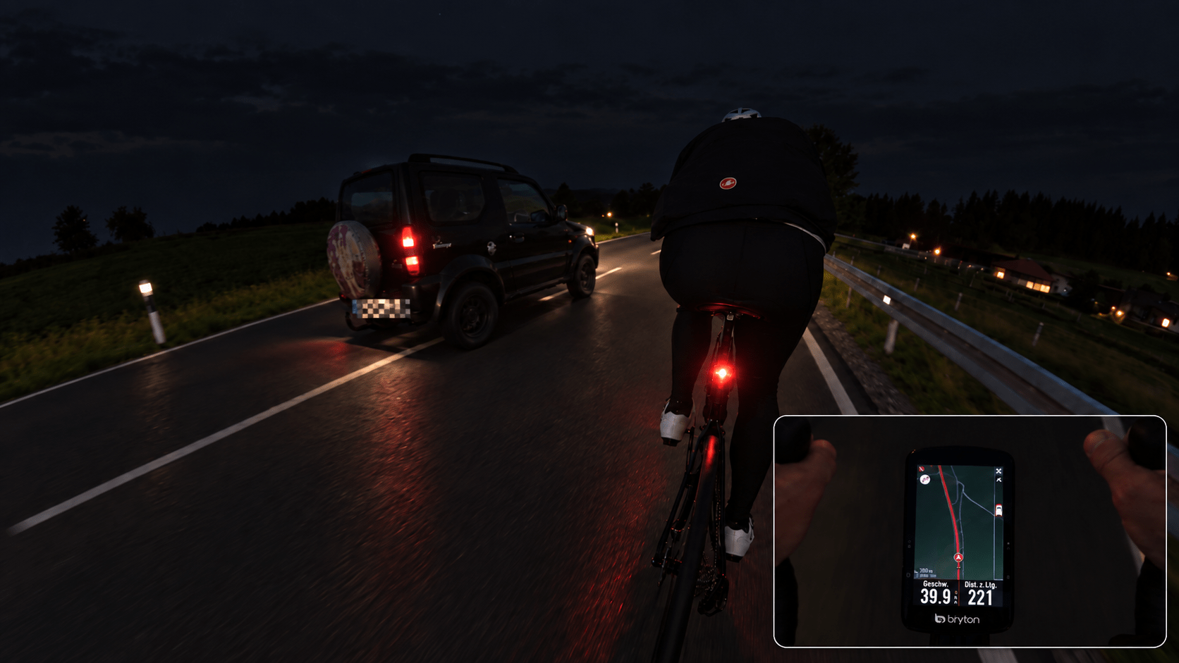 Vergleich verschiedener Rennrad Rücklichter