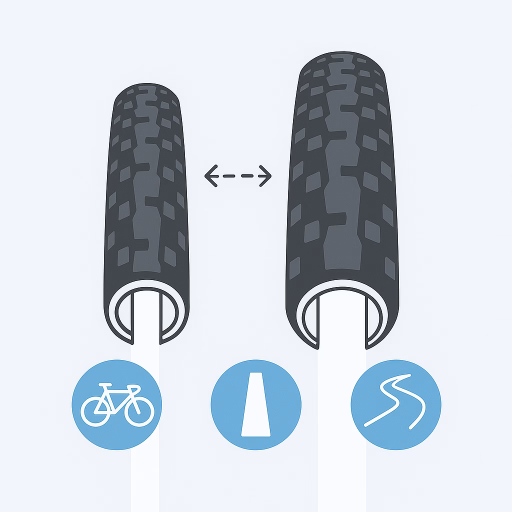 Rennradreifen Vergleich - Reifenbreite