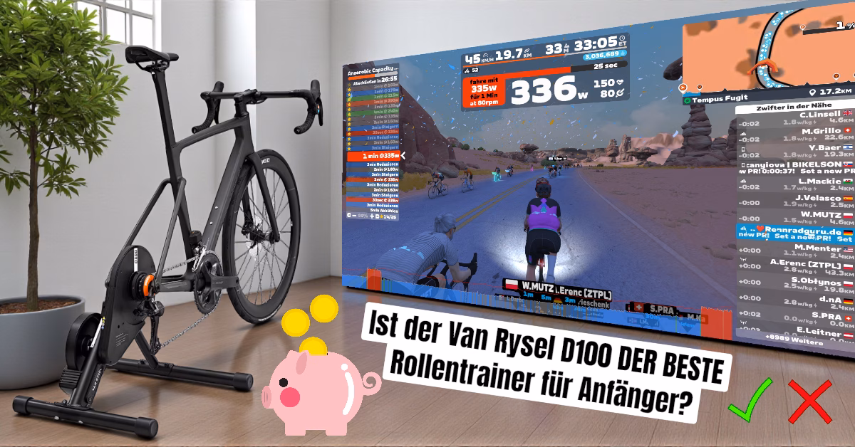 Van Rysel D100 Rollentrainer Test