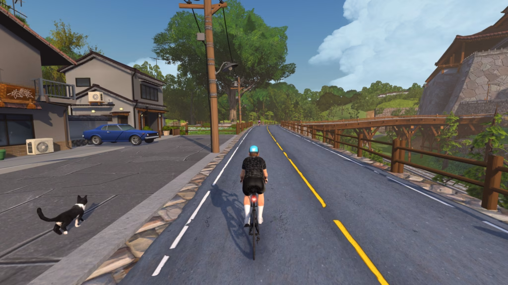 Zwift ROllentrainer HUD ausgeblendet 2