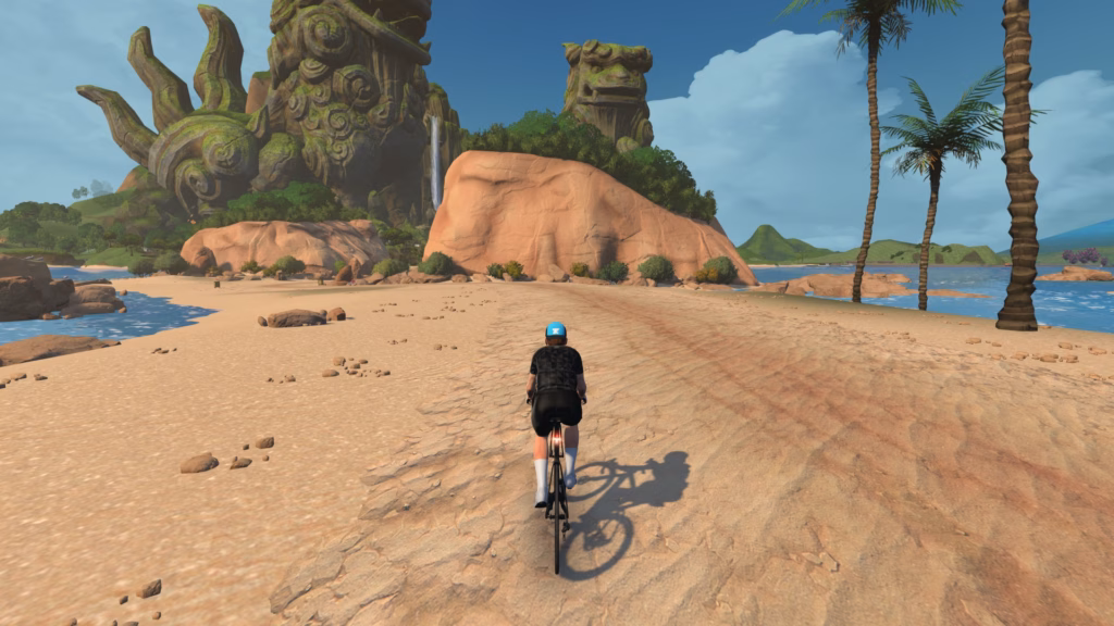 Zwift Rollentrainer HUD ausgeblendet