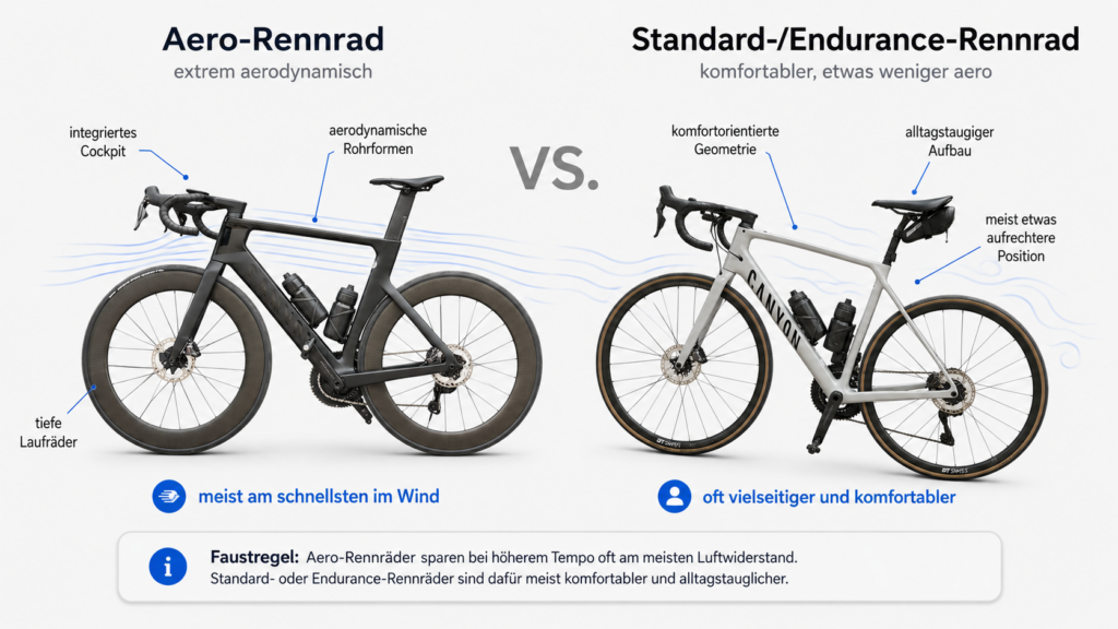 Aerodynamik am Rennrad verbessern mit einem Aero Rennrad