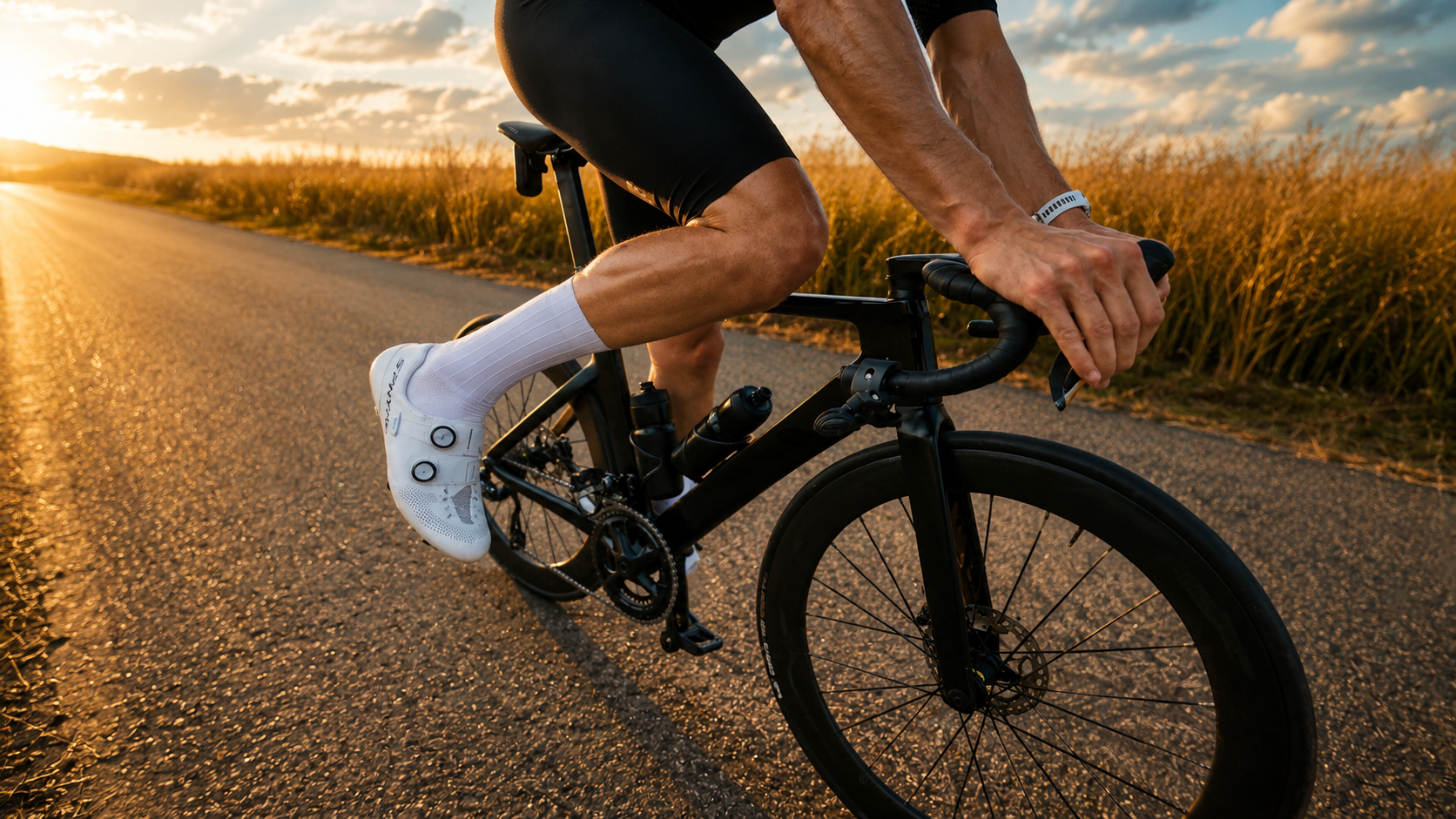 Ausklicken aus Klickpedalen am Rennrad trainieren