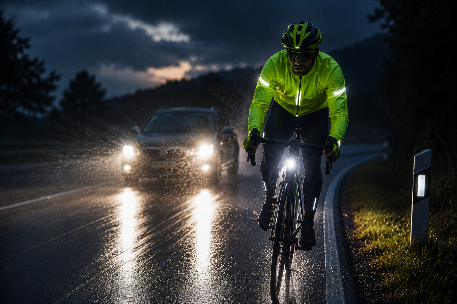 Helm und Sichtbarkeit beim Rennradfahren