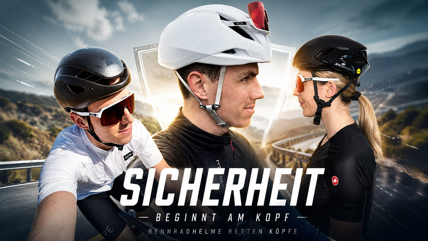 Rennrad Sichtbarkeit erhöhen mit passendem Helm und heller Kleidung auf der Straße