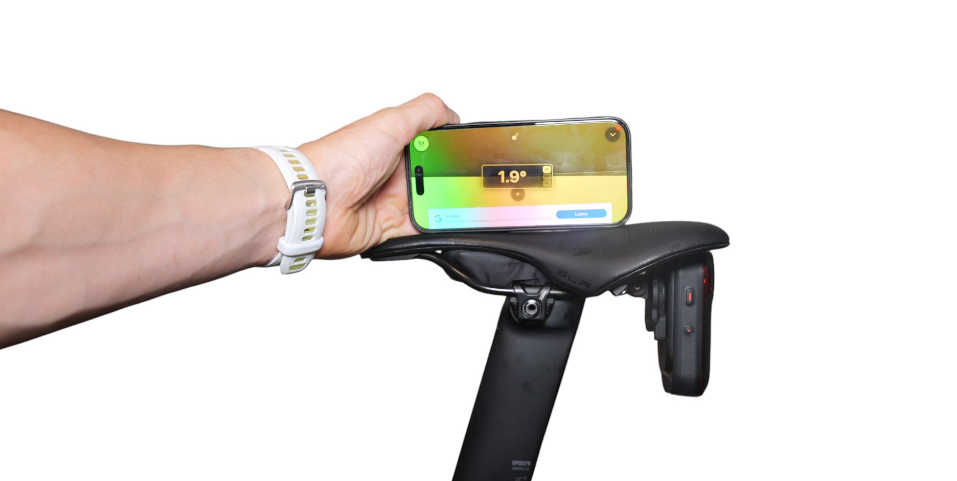 Rennradsattel als Bild zur Sattelneigung beim Bikefitting